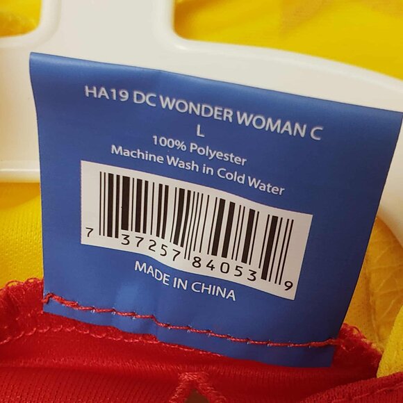 Justice Leage DC Large 🔴 WONDER WOMAN 🔴 Pet Dog Hooded Dress Halloween Costume - Picture 11 of 15